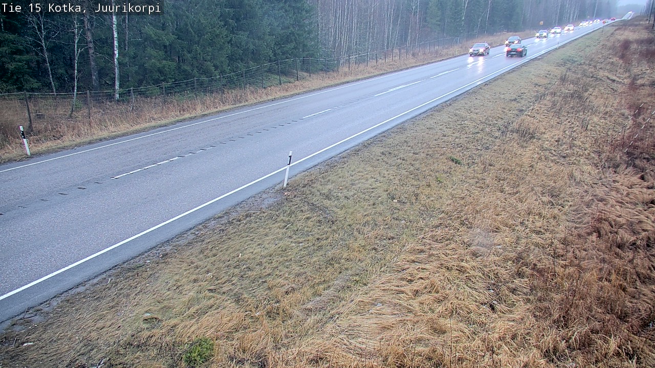 Weather Camera Image Road 15 Kotka, Juurikorpi, Kotka, Kymenlaakso