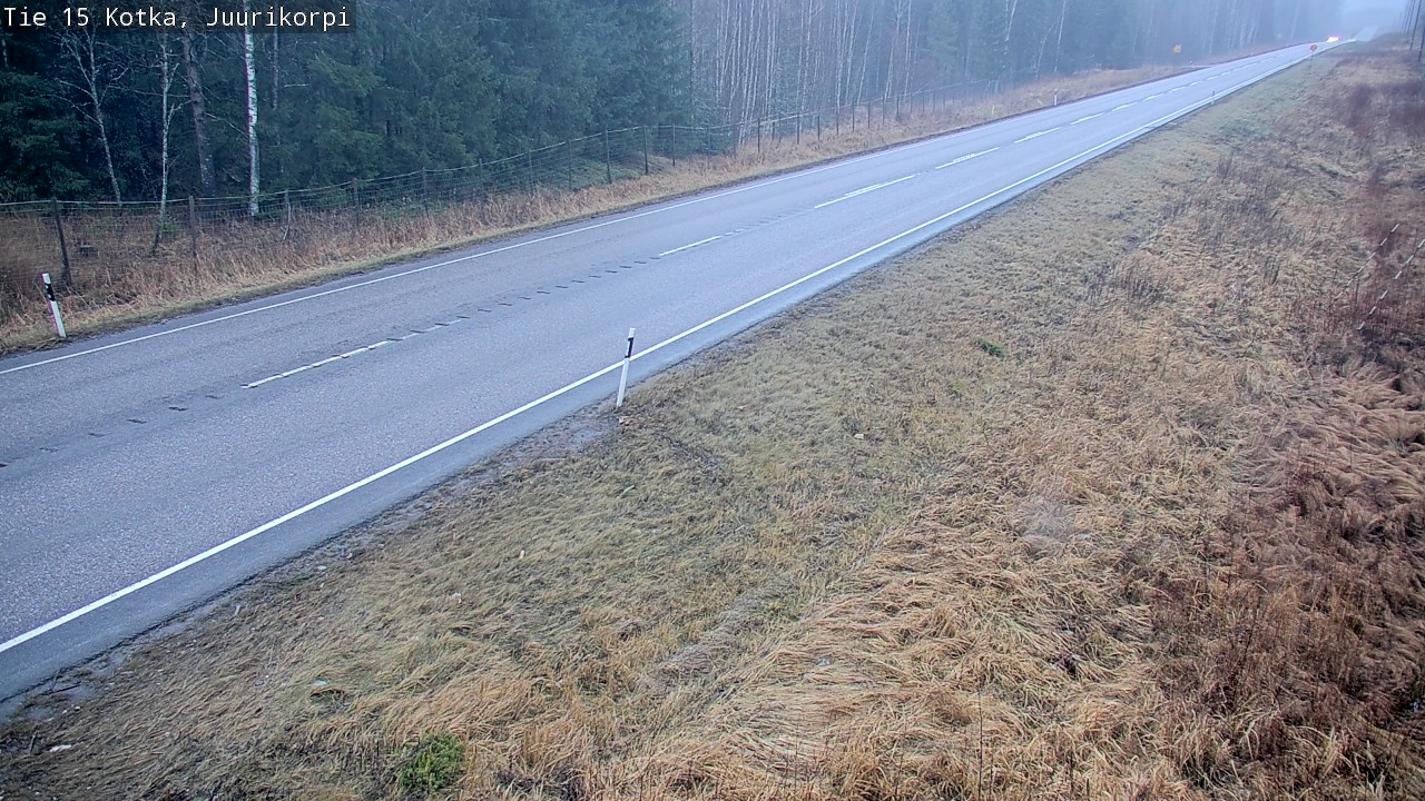 Weather Camera Image Road 15 Kotka, Juurikorpi, Kotka, Kymenlaakso