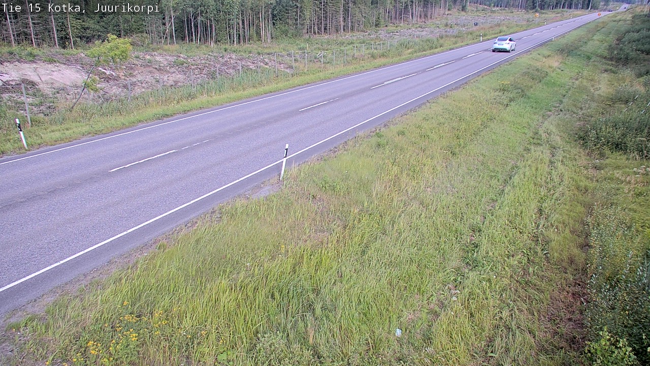Weather Camera Image Road 15 Kotka, Juurikorpi, Kotka, Kymenlaakso