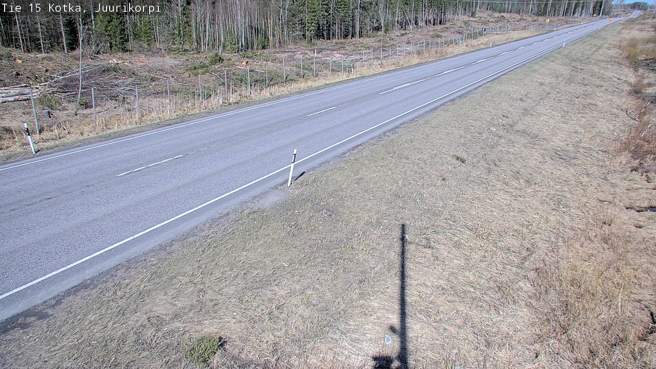Weather Camera Image Road 15 Kotka, Juurikorpi, Kotka, Kymenlaakso