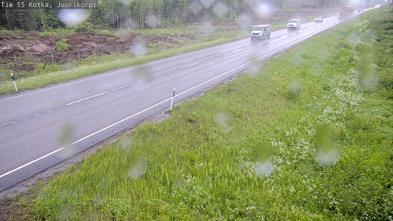 Weather Camera Image Väg 15 Kotka, Juurikorpi, Kotka, Kymenlaakso