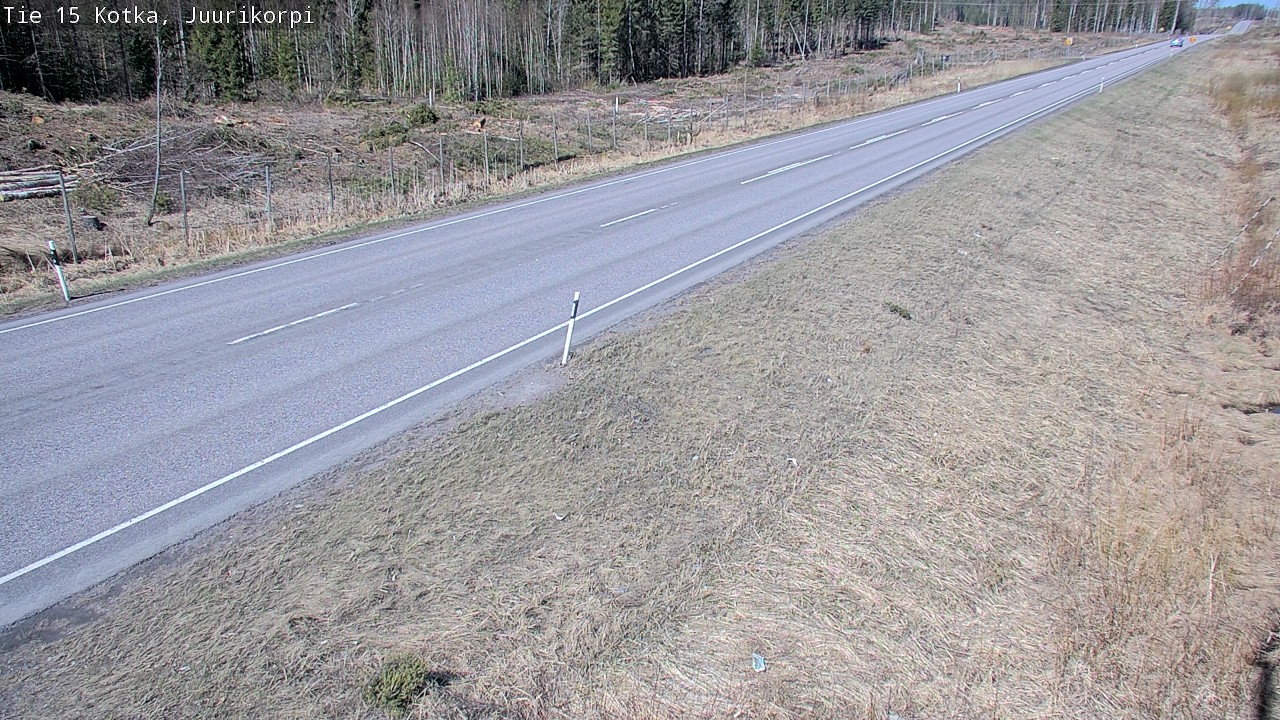 Weather Camera Image Road 15 Kotka, Juurikorpi, Kotka, Kymenlaakso