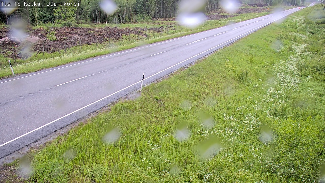 Weather Camera Image Road 15 Kotka, Juurikorpi, Kotka, Kymenlaakso