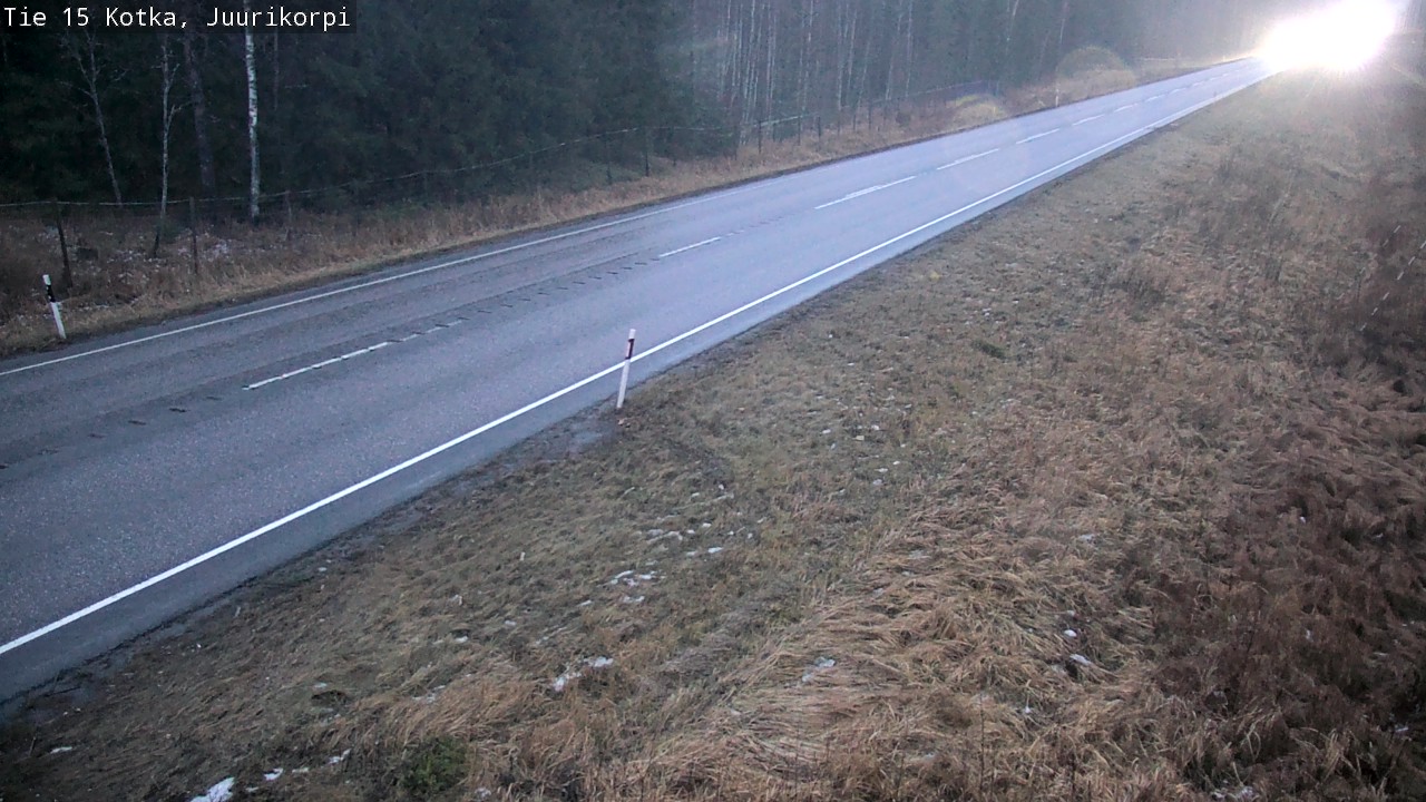 Weather Camera Image Road 15 Kotka, Juurikorpi, Kotka, Kymenlaakso