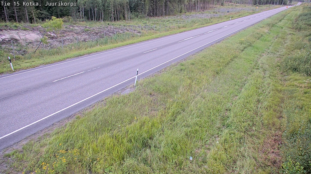 Weather Camera Image Väg 15 Kotka, Juurikorpi, Kotka, Kymenlaakso