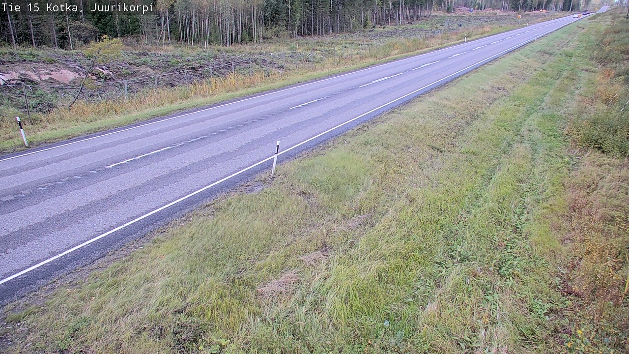 Weather Camera Image Road 15 Kotka, Juurikorpi, Kotka, Kymenlaakso