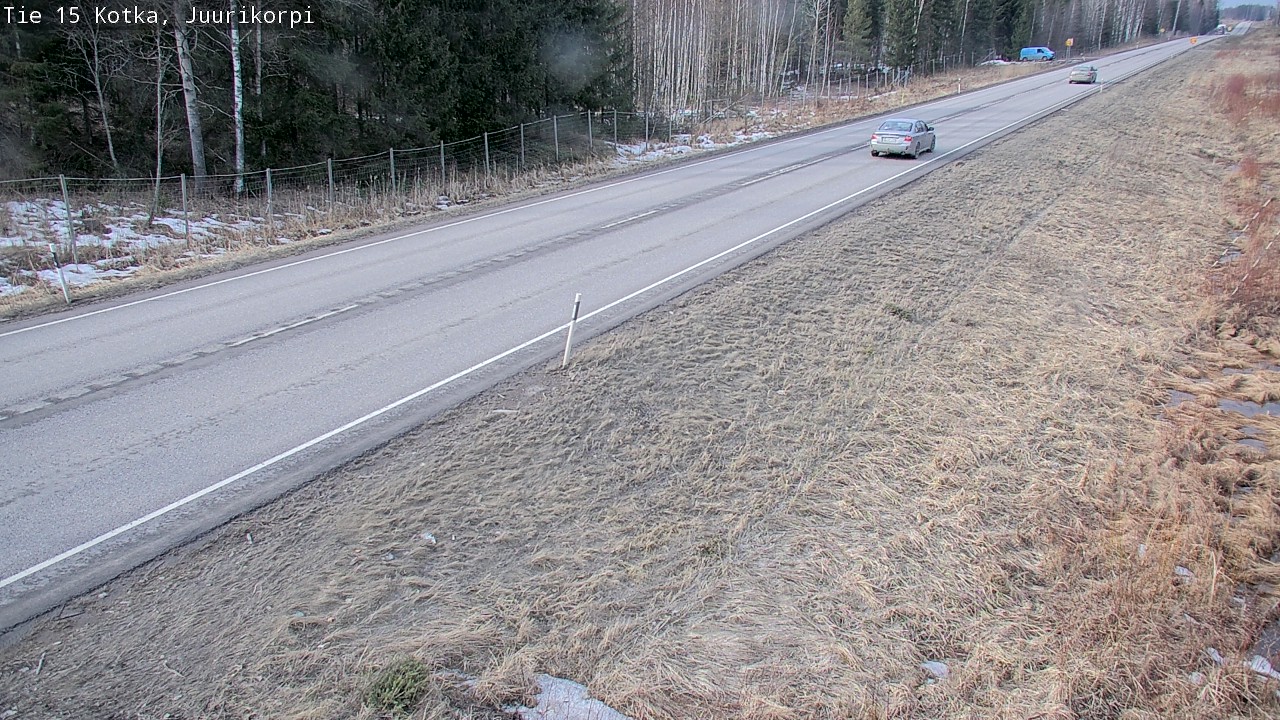 Weather Camera Image Väg 15 Kotka, Juurikorpi, Kotka, Kymenlaakso