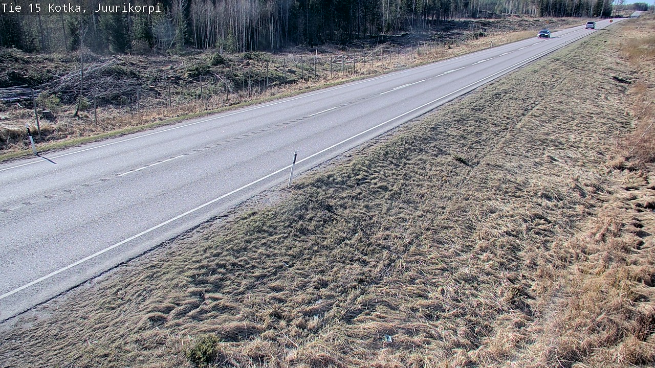 Weather Camera Image Väg 15 Kotka, Juurikorpi, Kotka, Kymenlaakso