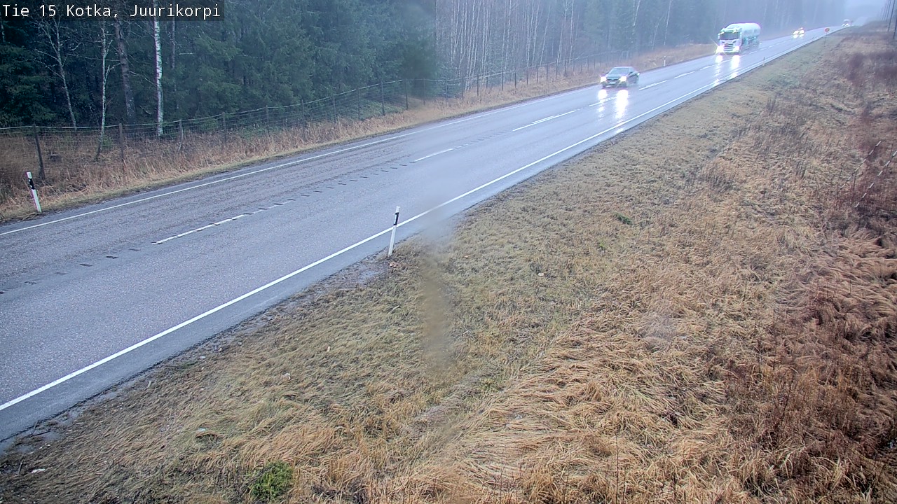 Weather Camera Image Road 15 Kotka, Juurikorpi, Kotka, Kymenlaakso