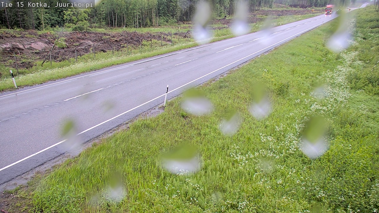 Weather Camera Image Road 15 Kotka, Juurikorpi, Kotka, Kymenlaakso