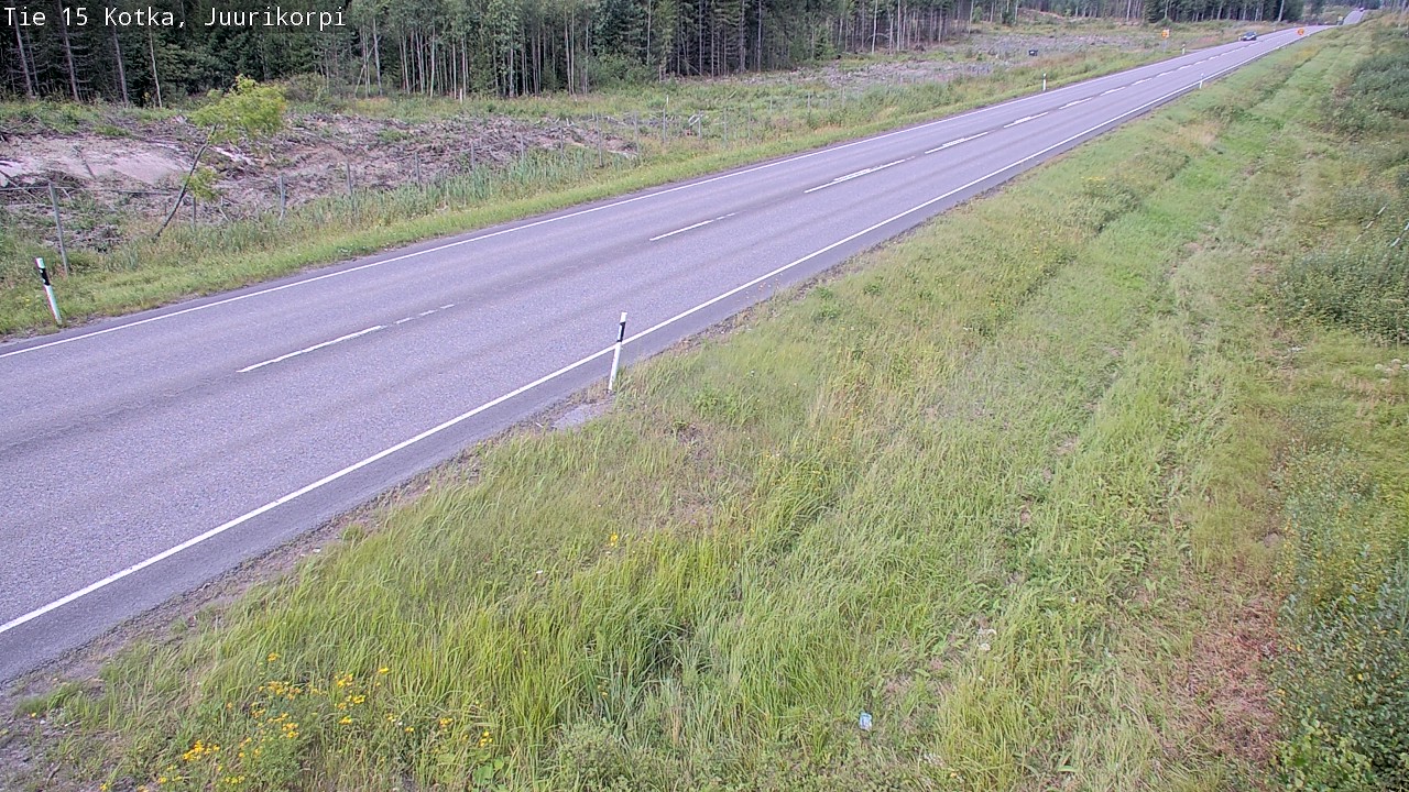 Weather Camera Image Väg 15 Kotka, Juurikorpi, Kotka, Kymenlaakso