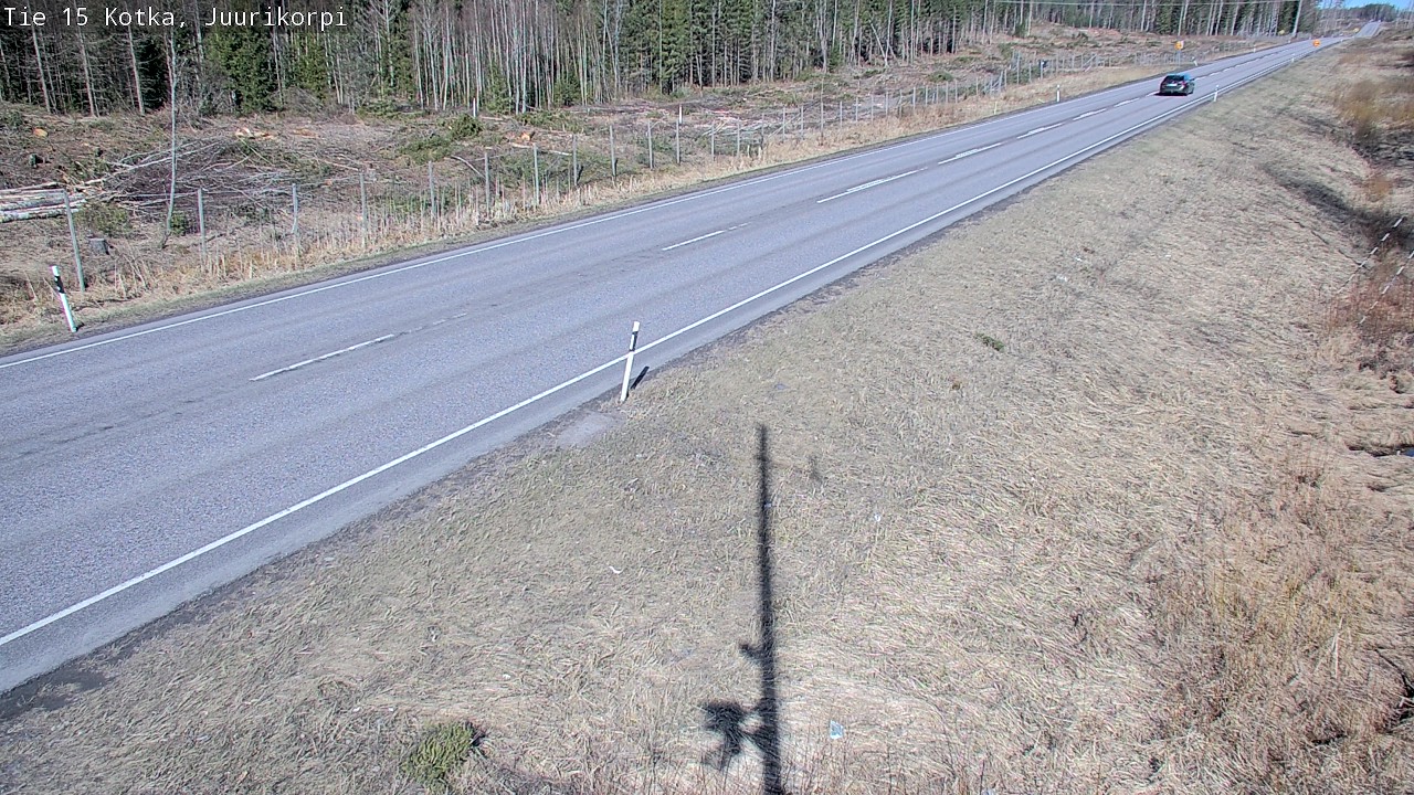 Weather Camera Image Väg 15 Kotka, Juurikorpi, Kotka, Kymenlaakso