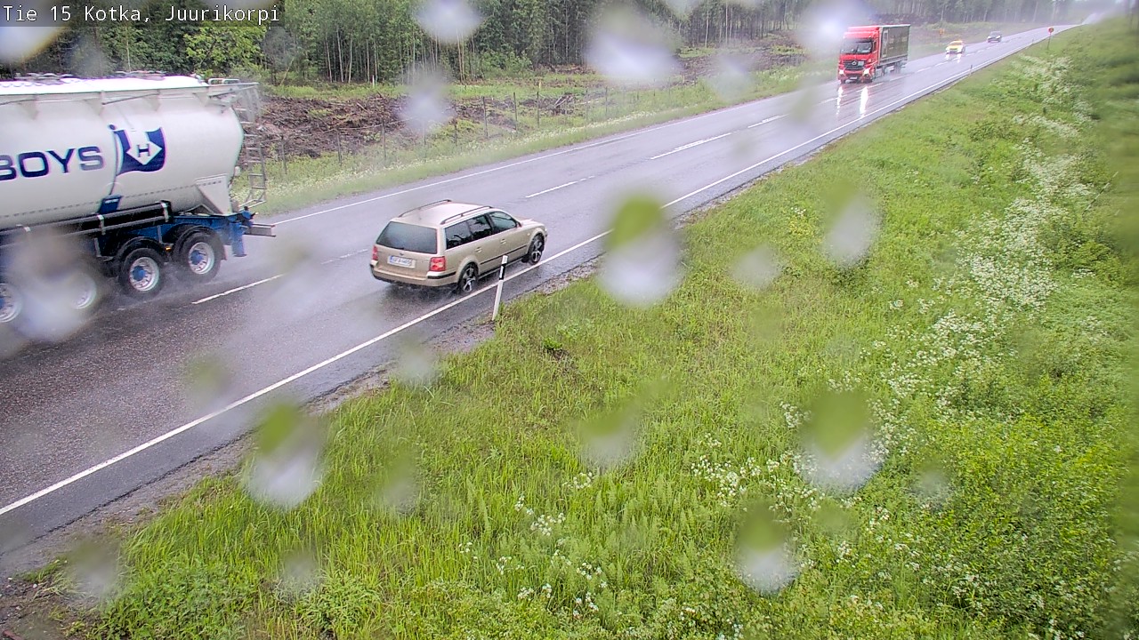 Weather Camera Image Road 15 Kotka, Juurikorpi, Kotka, Kymenlaakso