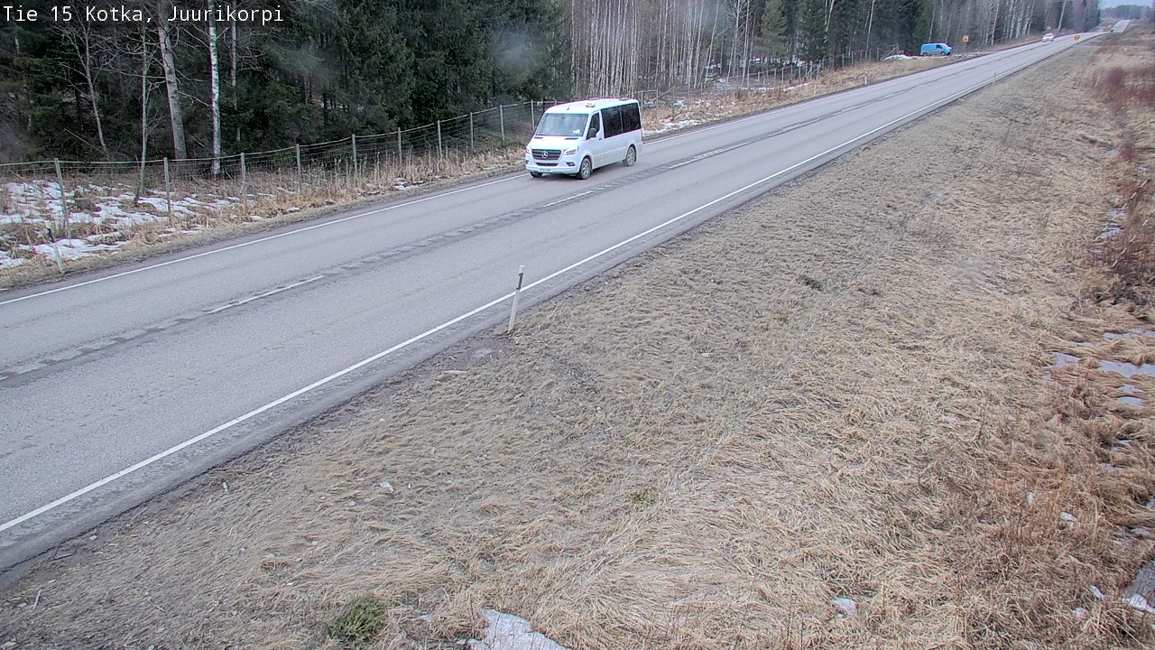 Weather Camera Image Väg 15 Kotka, Juurikorpi, Kotka, Kymenlaakso
