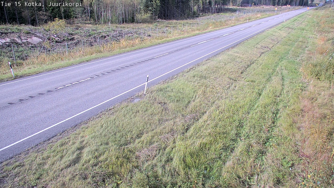 Weather Camera Image Road 15 Kotka, Juurikorpi, Kotka, Kymenlaakso