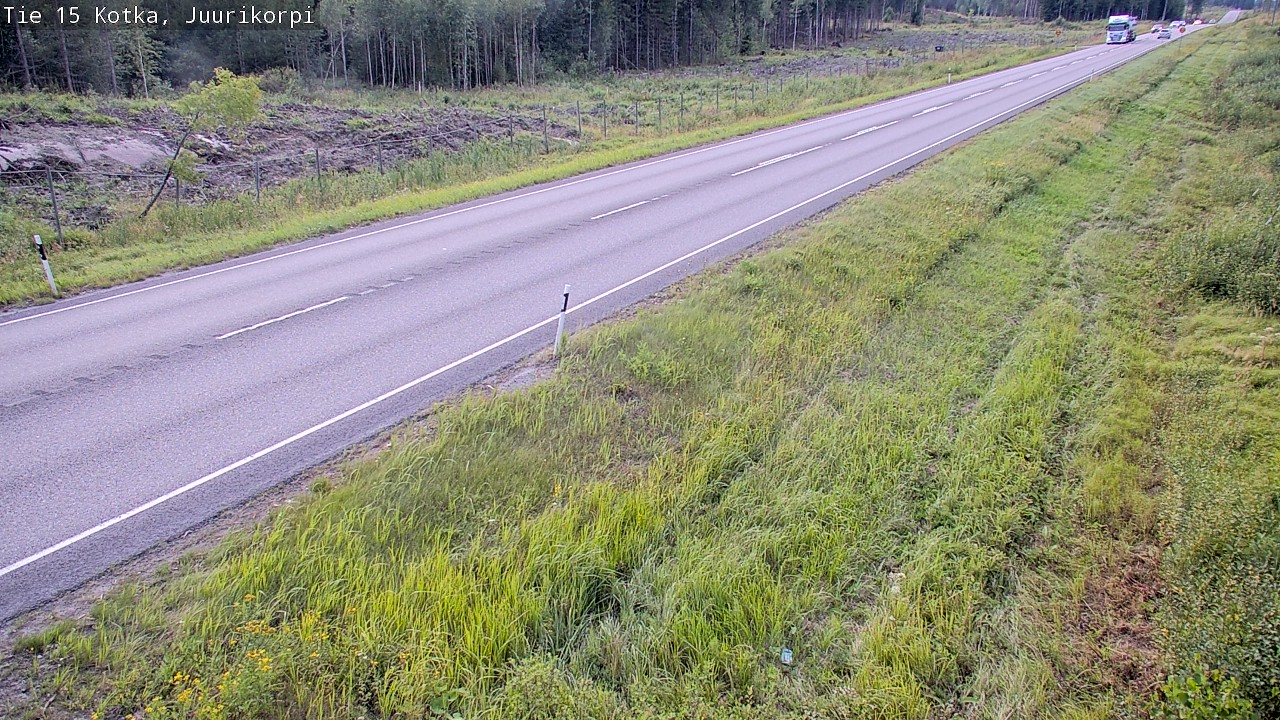 Weather Camera Image Väg 15 Kotka, Juurikorpi, Kotka, Kymenlaakso