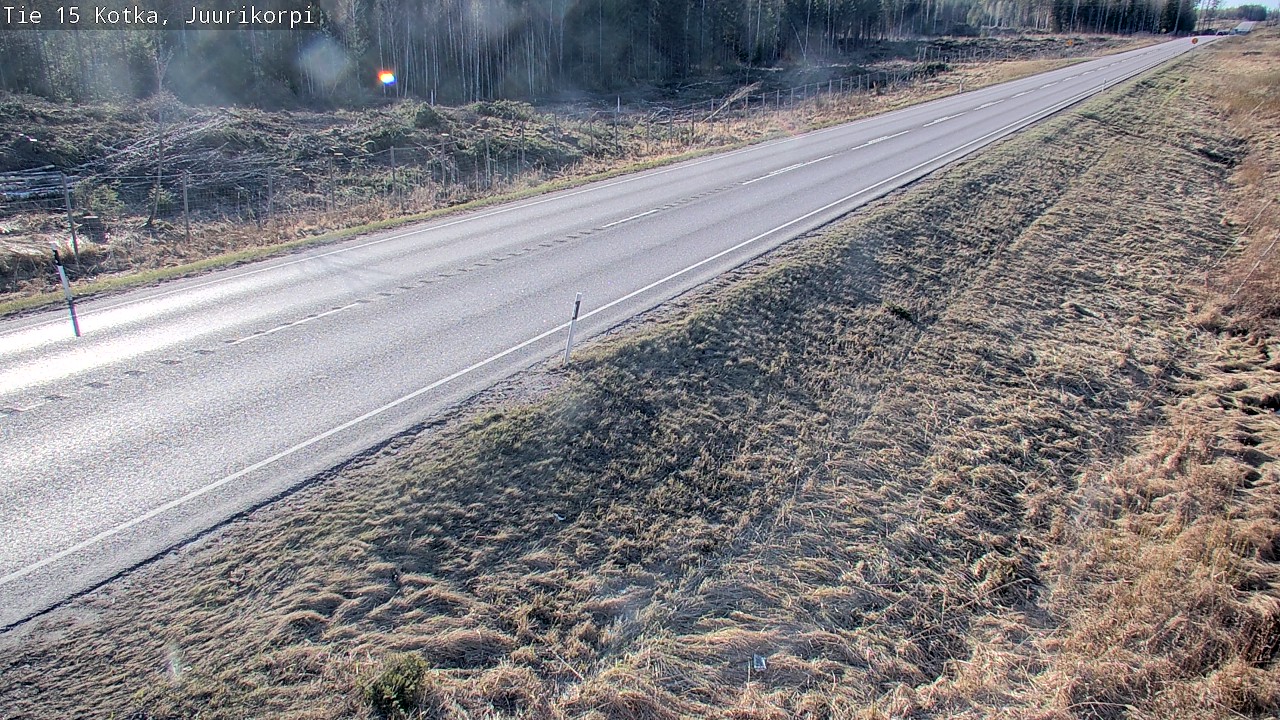 Weather Camera Image Väg 15 Kotka, Juurikorpi, Kotka, Kymenlaakso