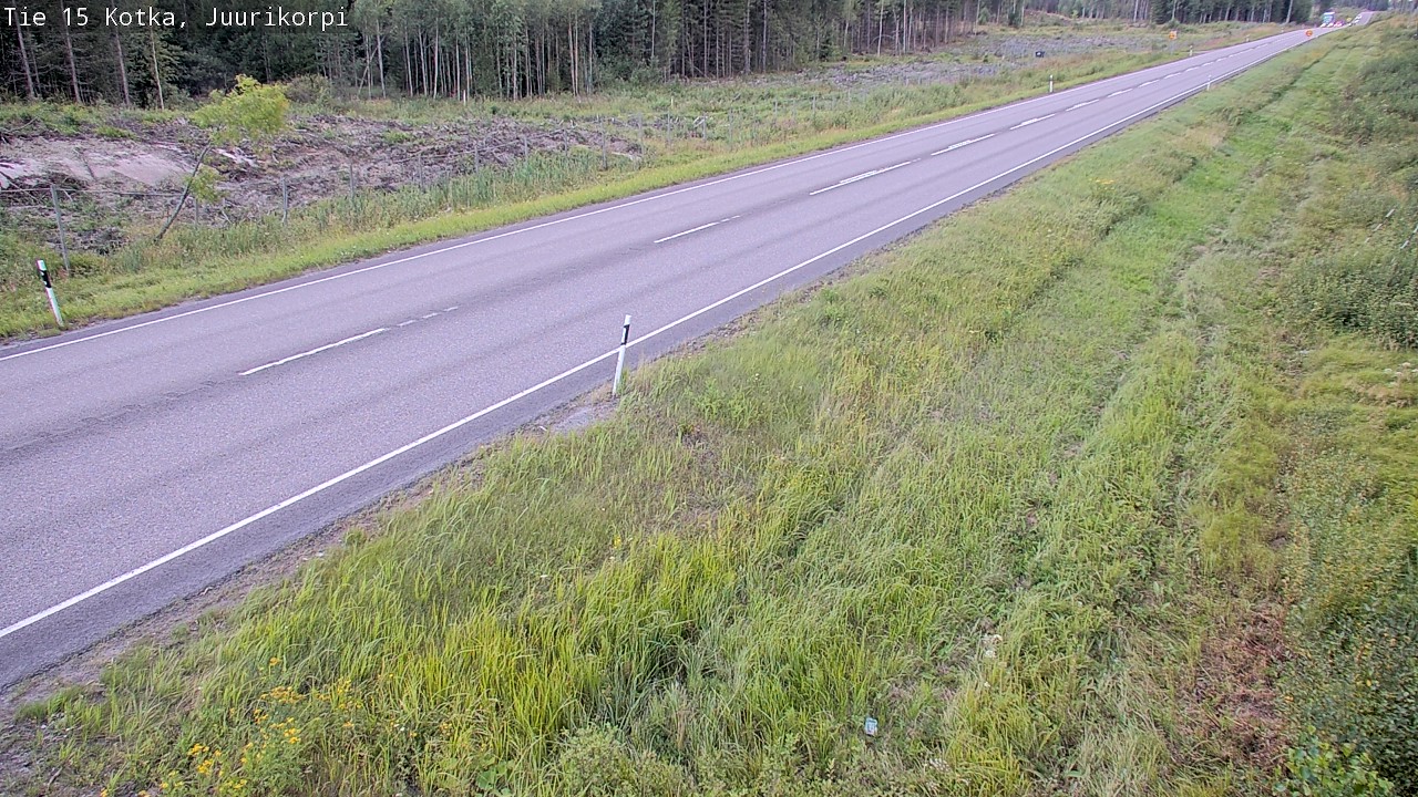 Weather Camera Image Väg 15 Kotka, Juurikorpi, Kotka, Kymenlaakso