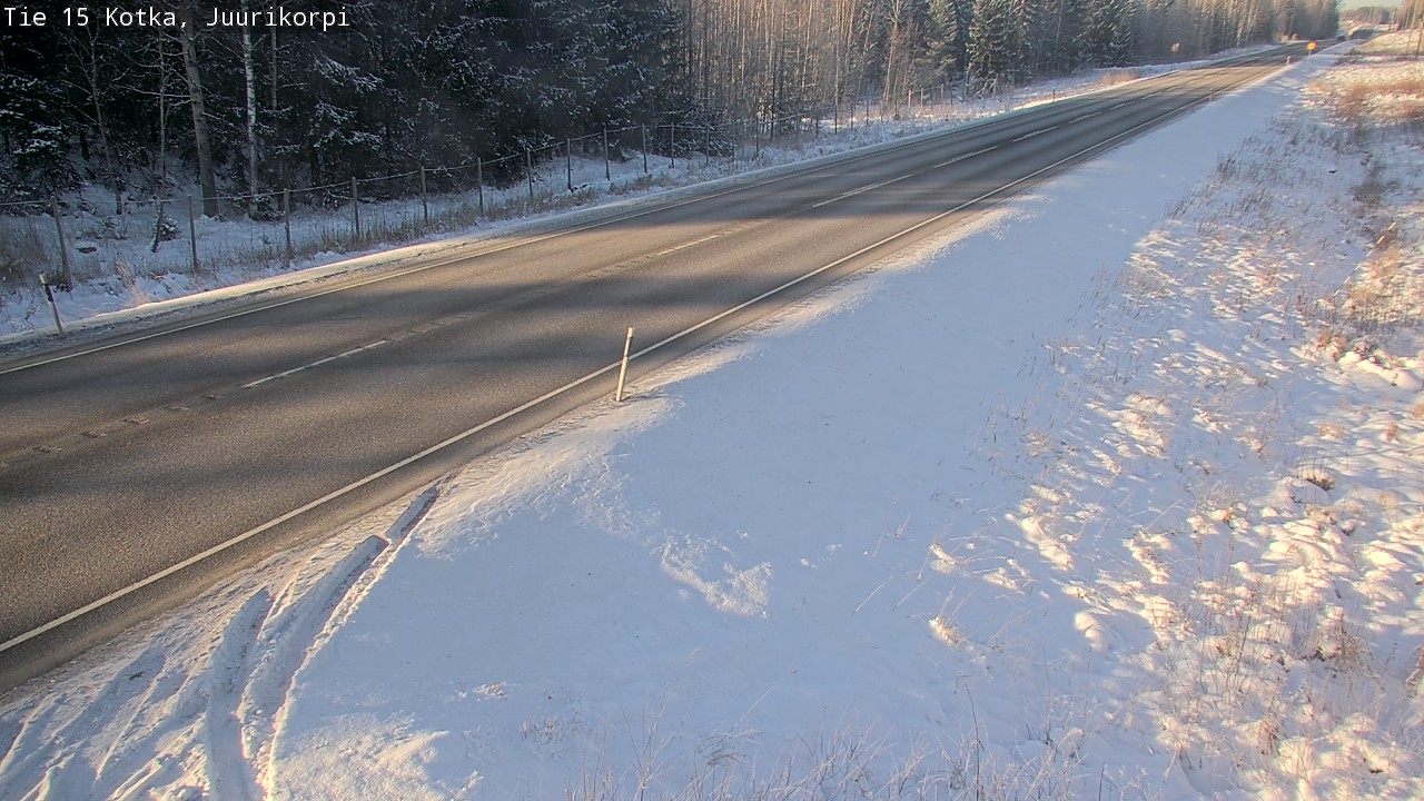 Weather Camera Image Väg 15 Kotka, Juurikorpi, Kotka, Kymenlaakso