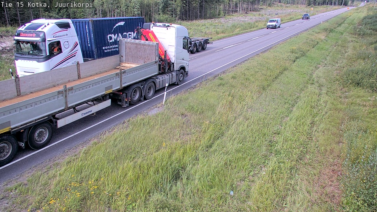 Weather Camera Image Väg 15 Kotka, Juurikorpi, Kotka, Kymenlaakso