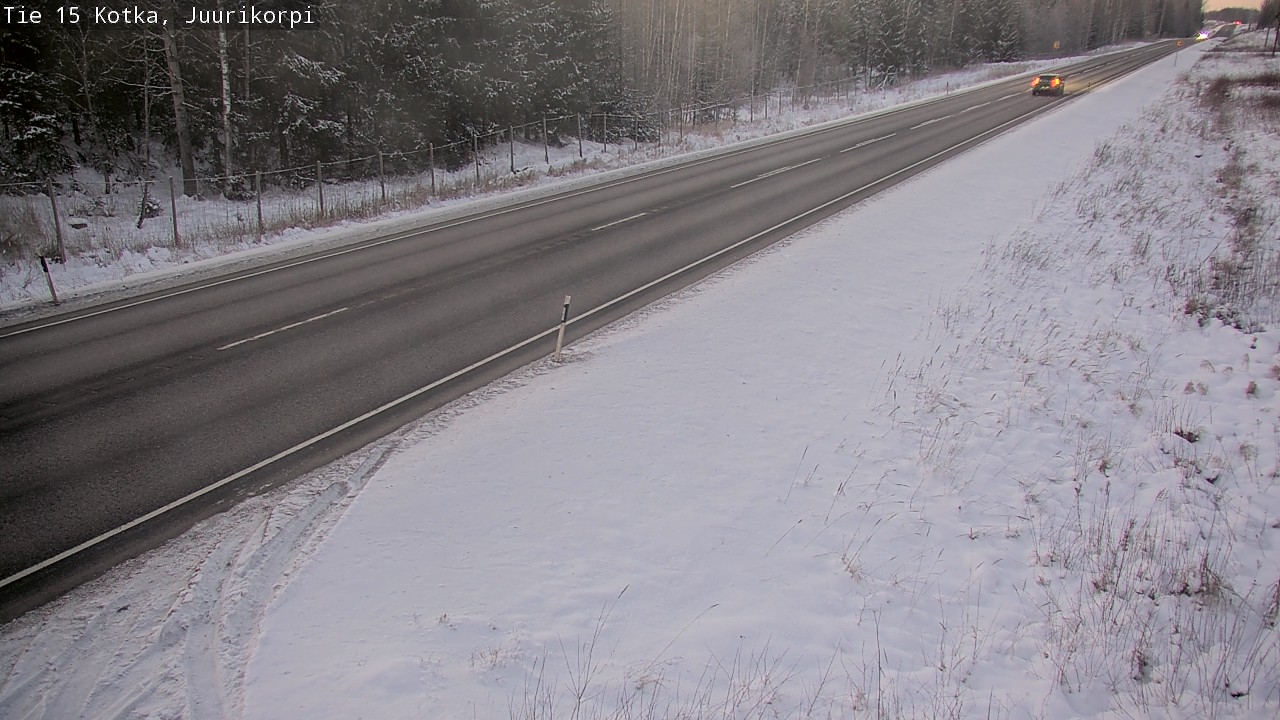 Weather Camera Image Väg 15 Kotka, Juurikorpi, Kotka, Kymenlaakso