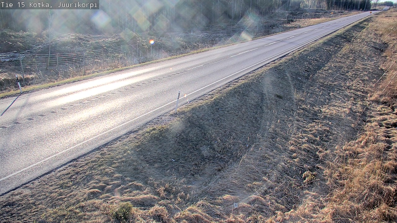 Weather Camera Image Väg 15 Kotka, Juurikorpi, Kotka, Kymenlaakso