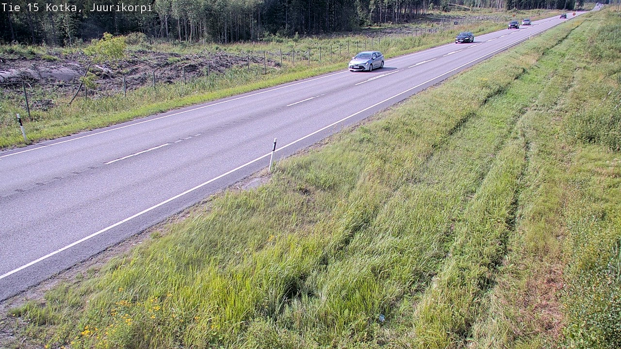 Weather Camera Image Väg 15 Kotka, Juurikorpi, Kotka, Kymenlaakso