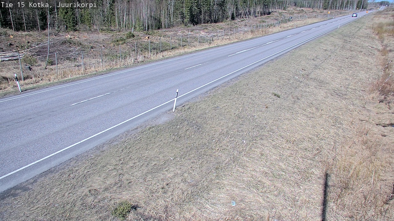 Weather Camera Image Road 15 Kotka, Juurikorpi, Kotka, Kymenlaakso