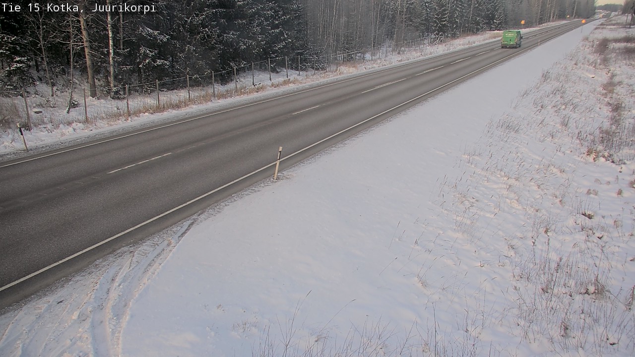 Weather Camera Image Väg 15 Kotka, Juurikorpi, Kotka, Kymenlaakso