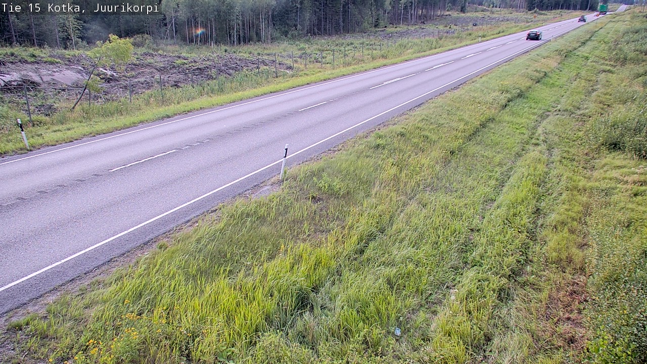 Weather Camera Image Väg 15 Kotka, Juurikorpi, Kotka, Kymenlaakso