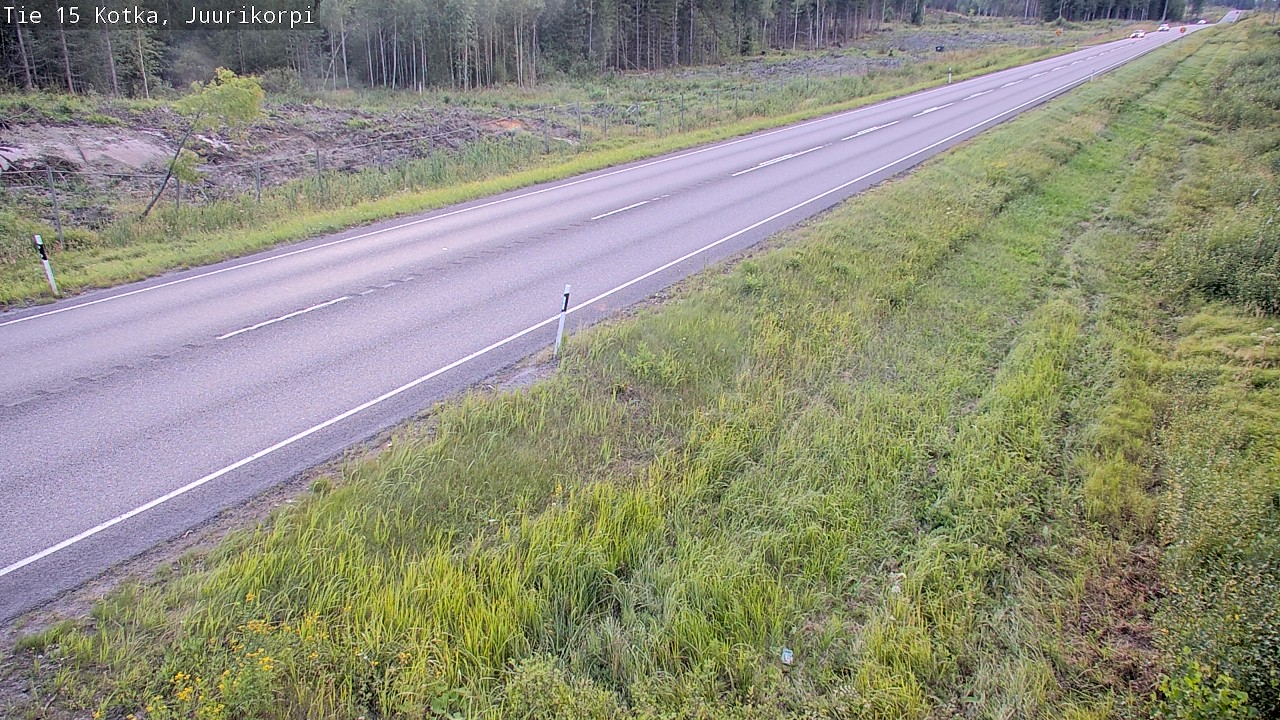 Weather Camera Image Väg 15 Kotka, Juurikorpi, Kotka, Kymenlaakso