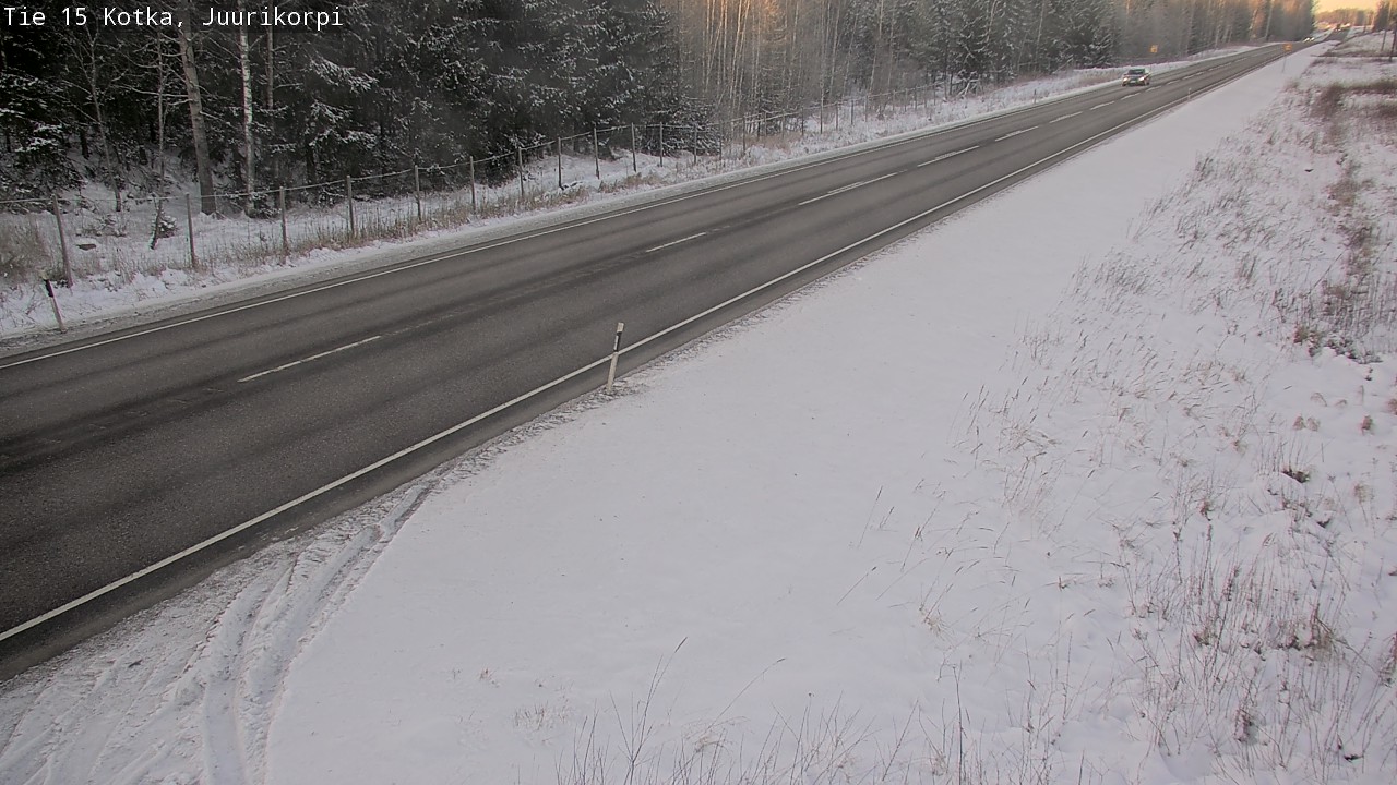 Weather Camera Image Väg 15 Kotka, Juurikorpi, Kotka, Kymenlaakso