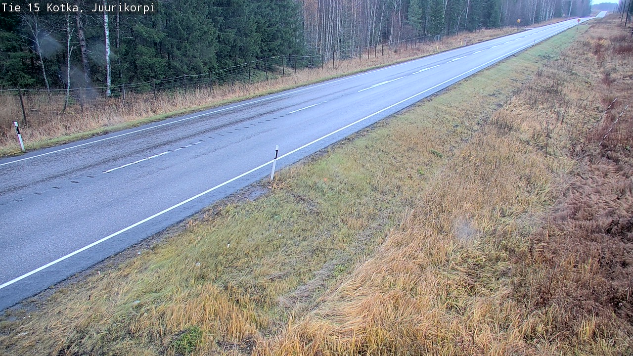 Weather Camera Image Väg 15 Kotka, Juurikorpi, Kotka, Kymenlaakso