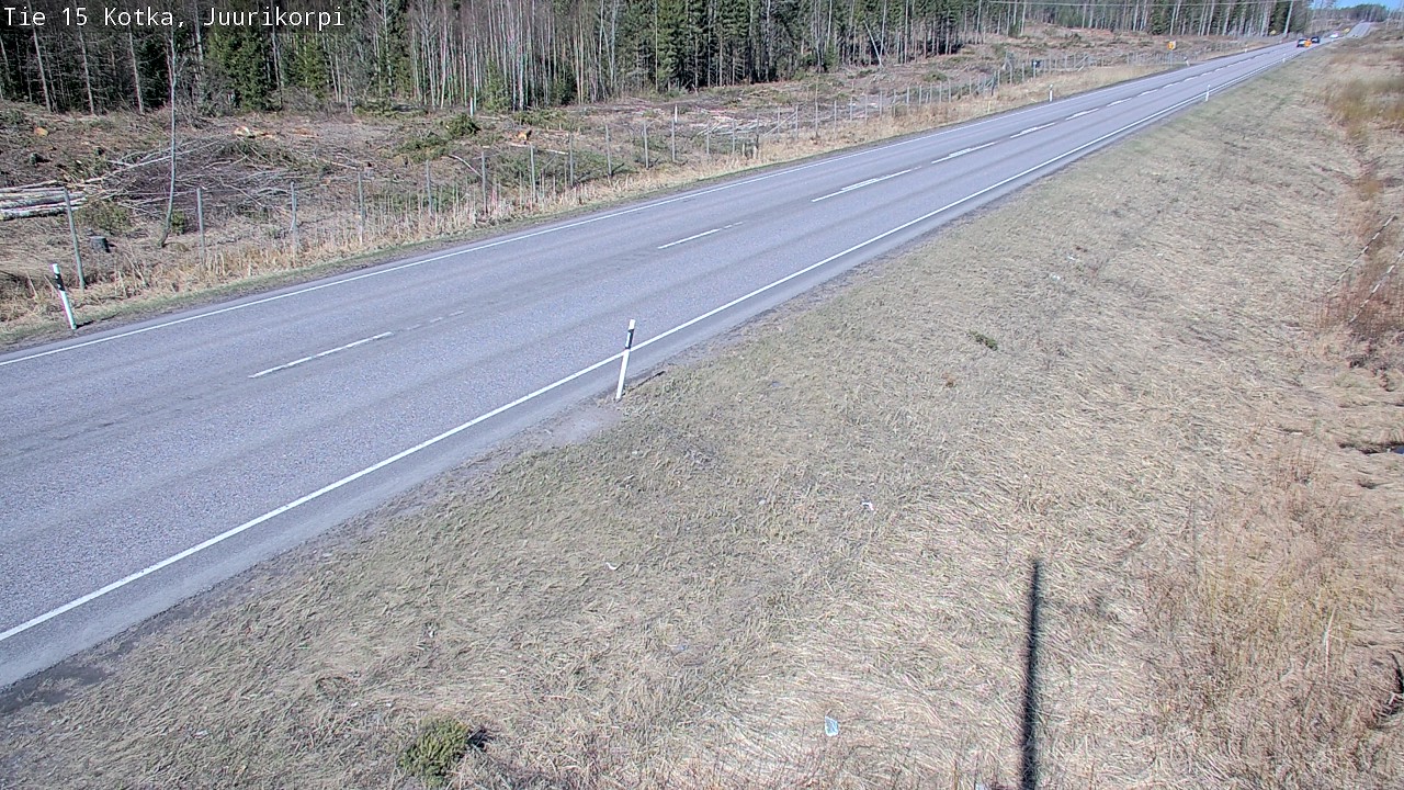 Weather Camera Image Road 15 Kotka, Juurikorpi, Kotka, Kymenlaakso