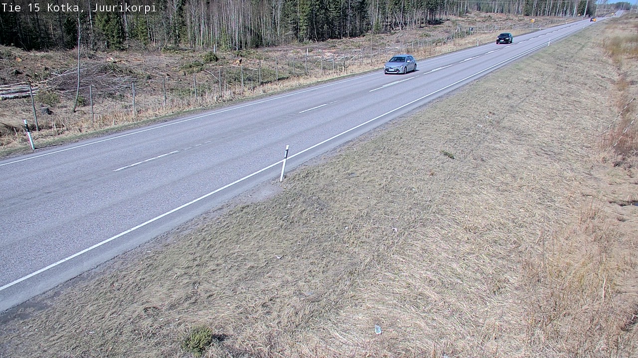 Weather Camera Image Road 15 Kotka, Juurikorpi, Kotka, Kymenlaakso