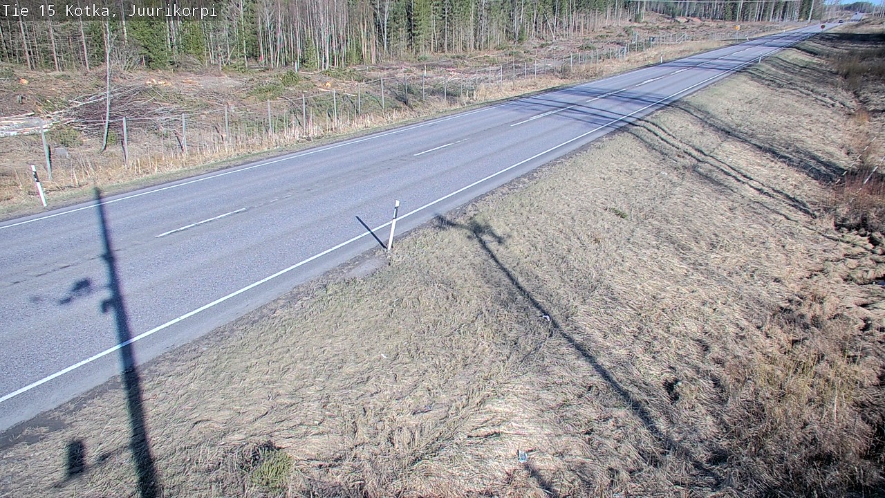 Weather Camera Image Road 15 Kotka, Juurikorpi, Kotka, Kymenlaakso