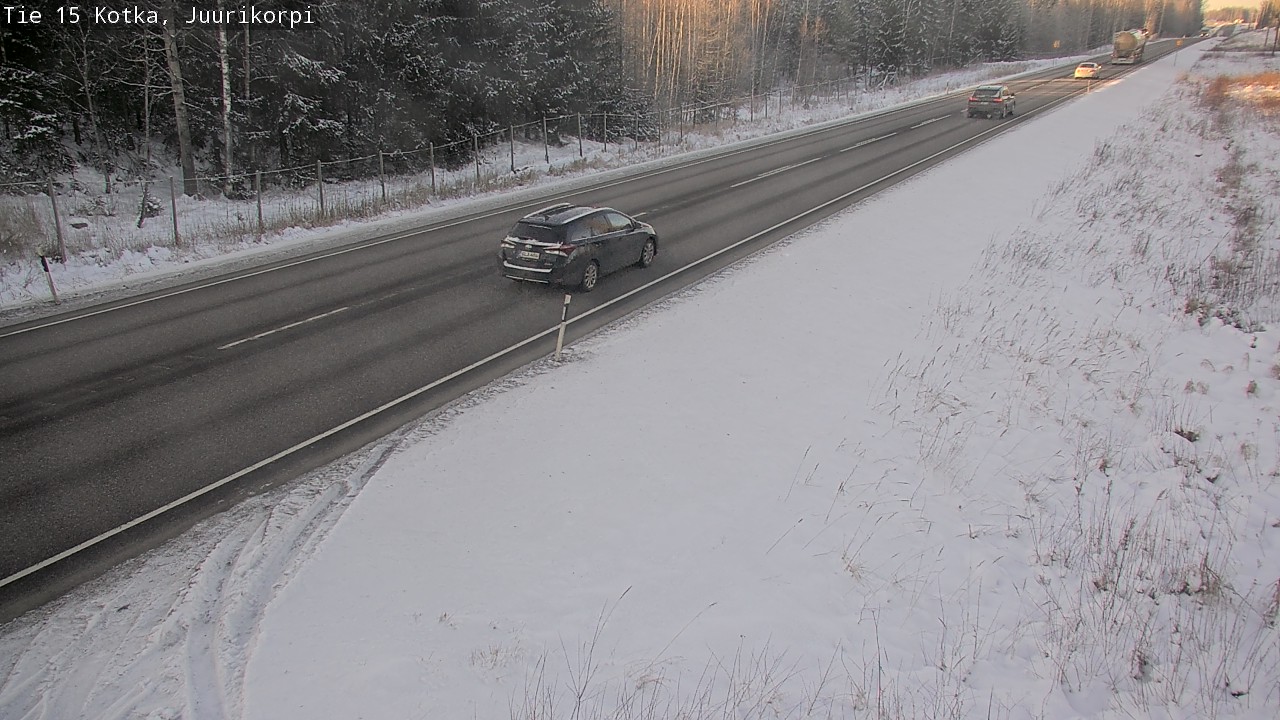 Weather Camera Image Väg 15 Kotka, Juurikorpi, Kotka, Kymenlaakso