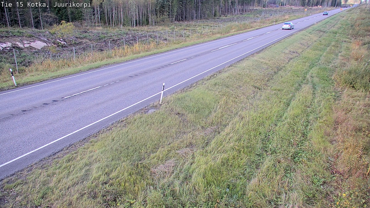 Weather Camera Image Road 15 Kotka, Juurikorpi, Kotka, Kymenlaakso