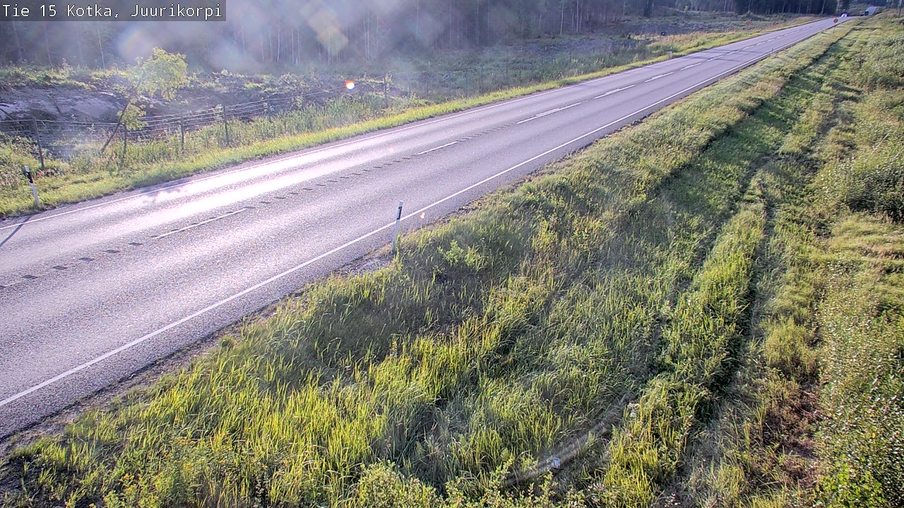 Weather Camera Image Väg 15 Kotka, Juurikorpi, Kotka, Kymenlaakso