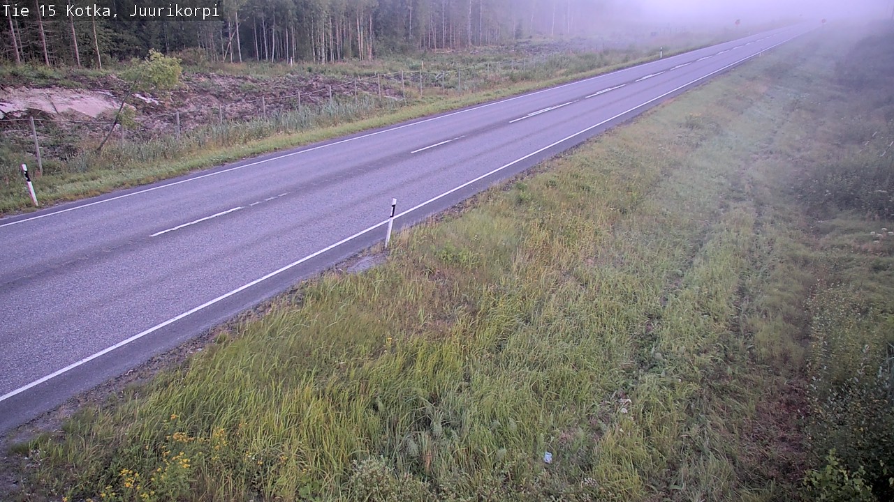 Weather Camera Image Väg 15 Kotka, Juurikorpi, Kotka, Kymenlaakso