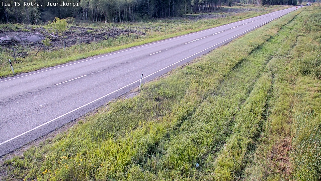 Weather Camera Image Väg 15 Kotka, Juurikorpi, Kotka, Kymenlaakso