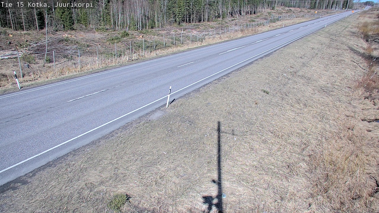 Weather Camera Image Väg 15 Kotka, Juurikorpi, Kotka, Kymenlaakso