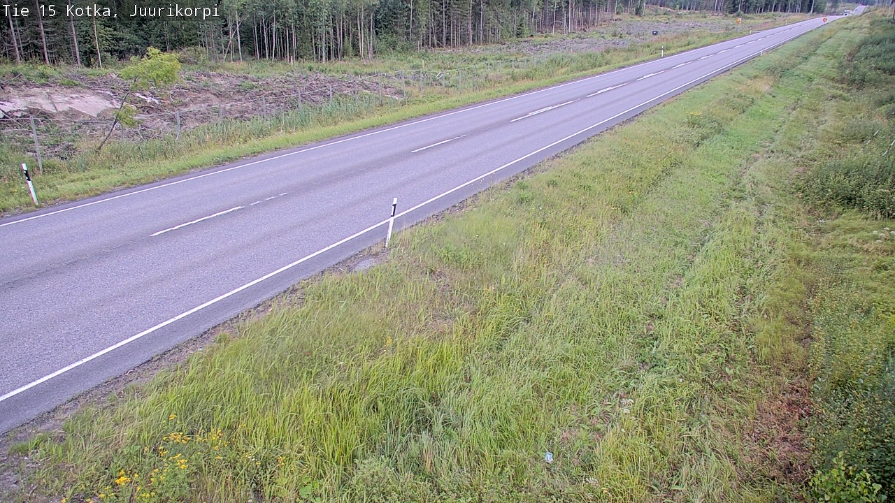 Weather Camera Image Väg 15 Kotka, Juurikorpi, Kotka, Kymenlaakso