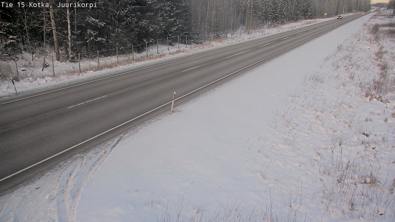 Weather Camera Image Väg 15 Kotka, Juurikorpi, Kotka, Kymenlaakso