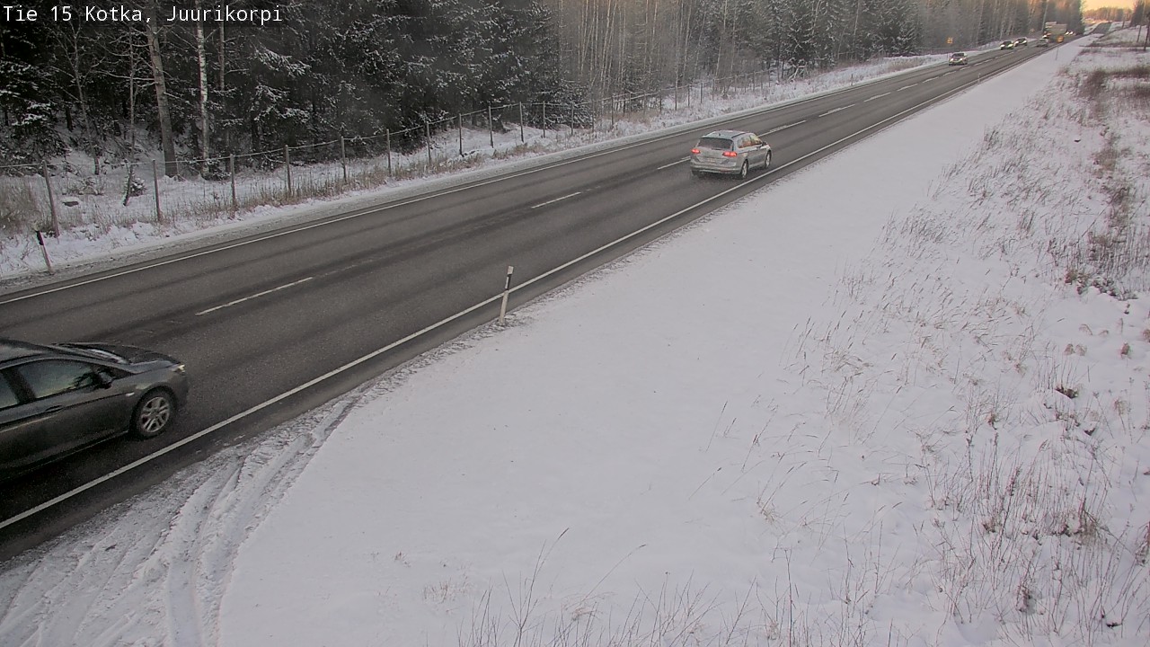 Weather Camera Image Road 15 Kotka, Juurikorpi, Kotka, Kymenlaakso