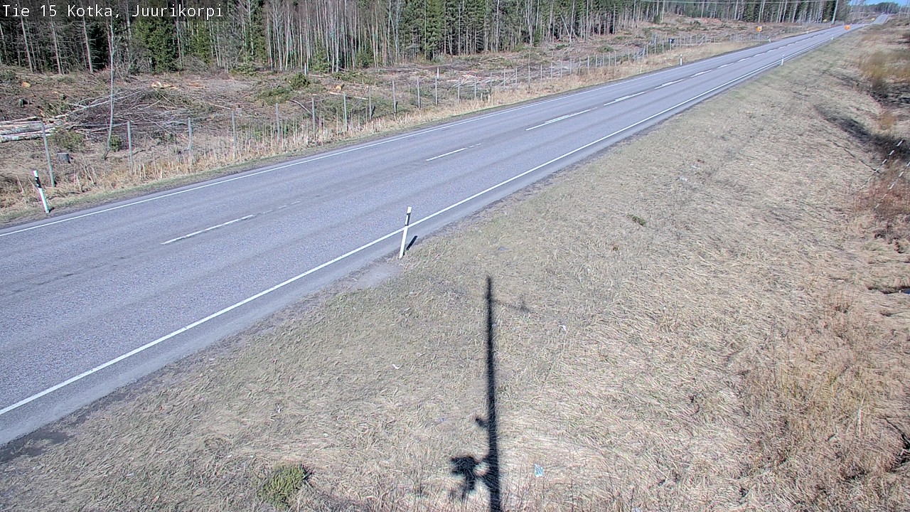 Weather Camera Image Road 15 Kotka, Juurikorpi, Kotka, Kymenlaakso