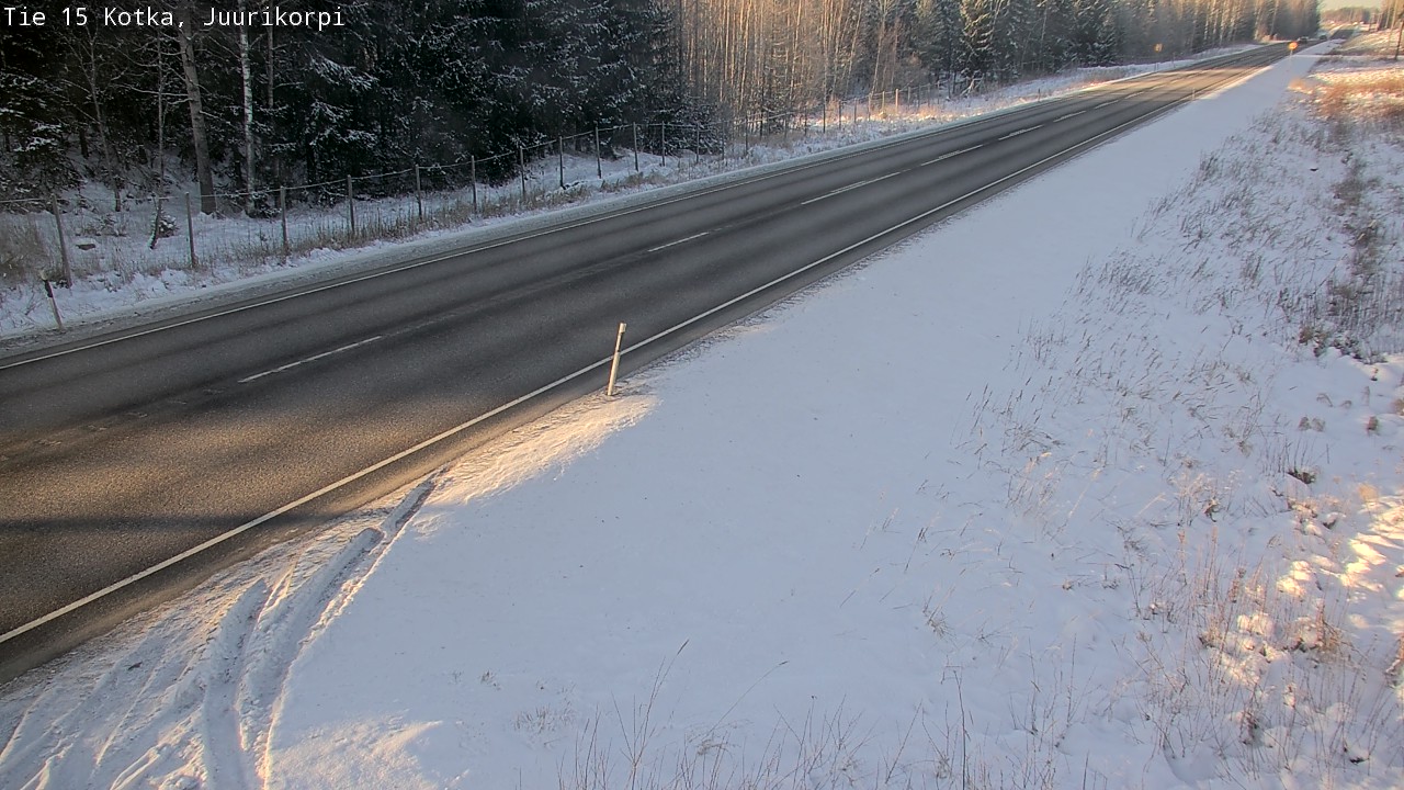 Weather Camera Image Väg 15 Kotka, Juurikorpi, Kotka, Kymenlaakso