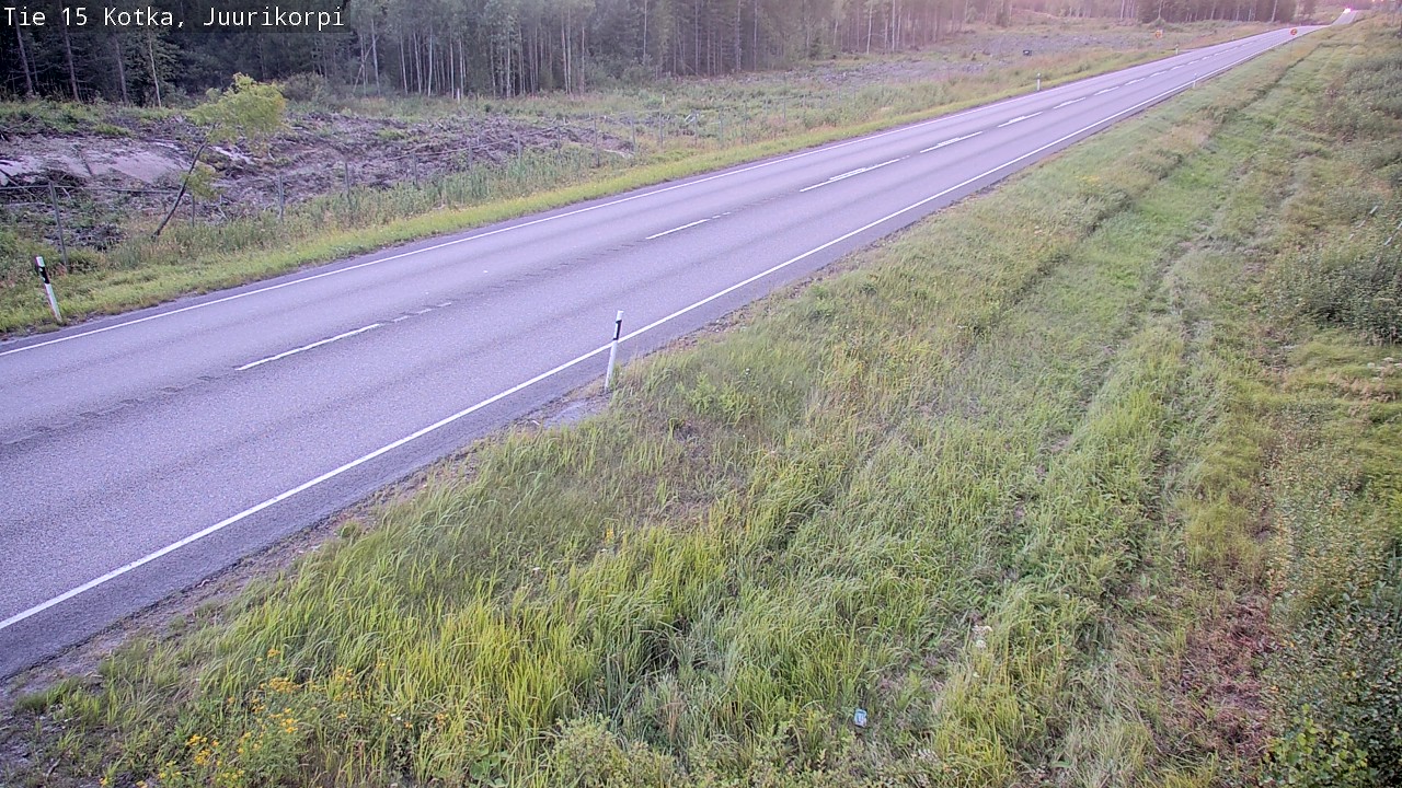 Weather Camera Image Väg 15 Kotka, Juurikorpi, Kotka, Kymenlaakso