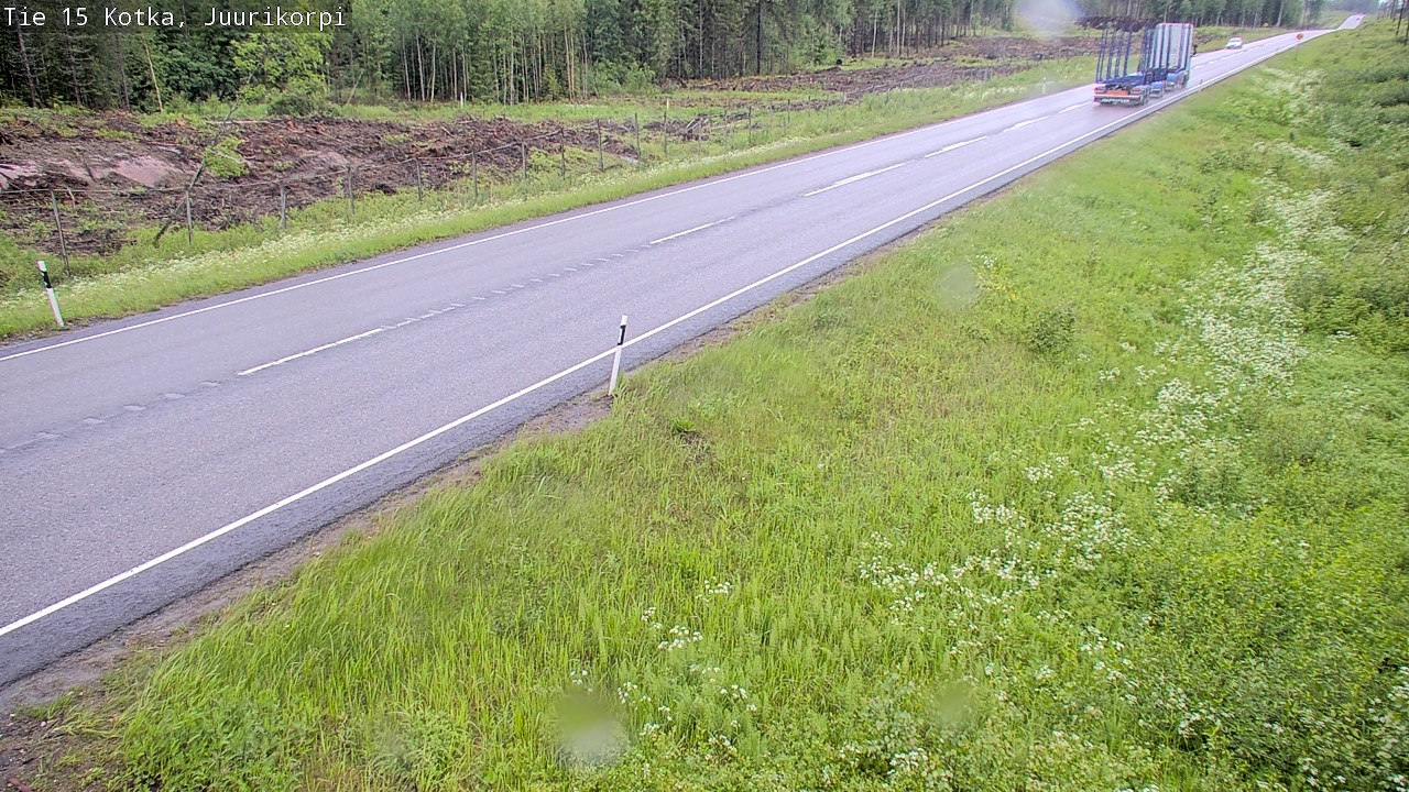 Weather Camera Image Väg 15 Kotka, Juurikorpi, Kotka, Kymenlaakso