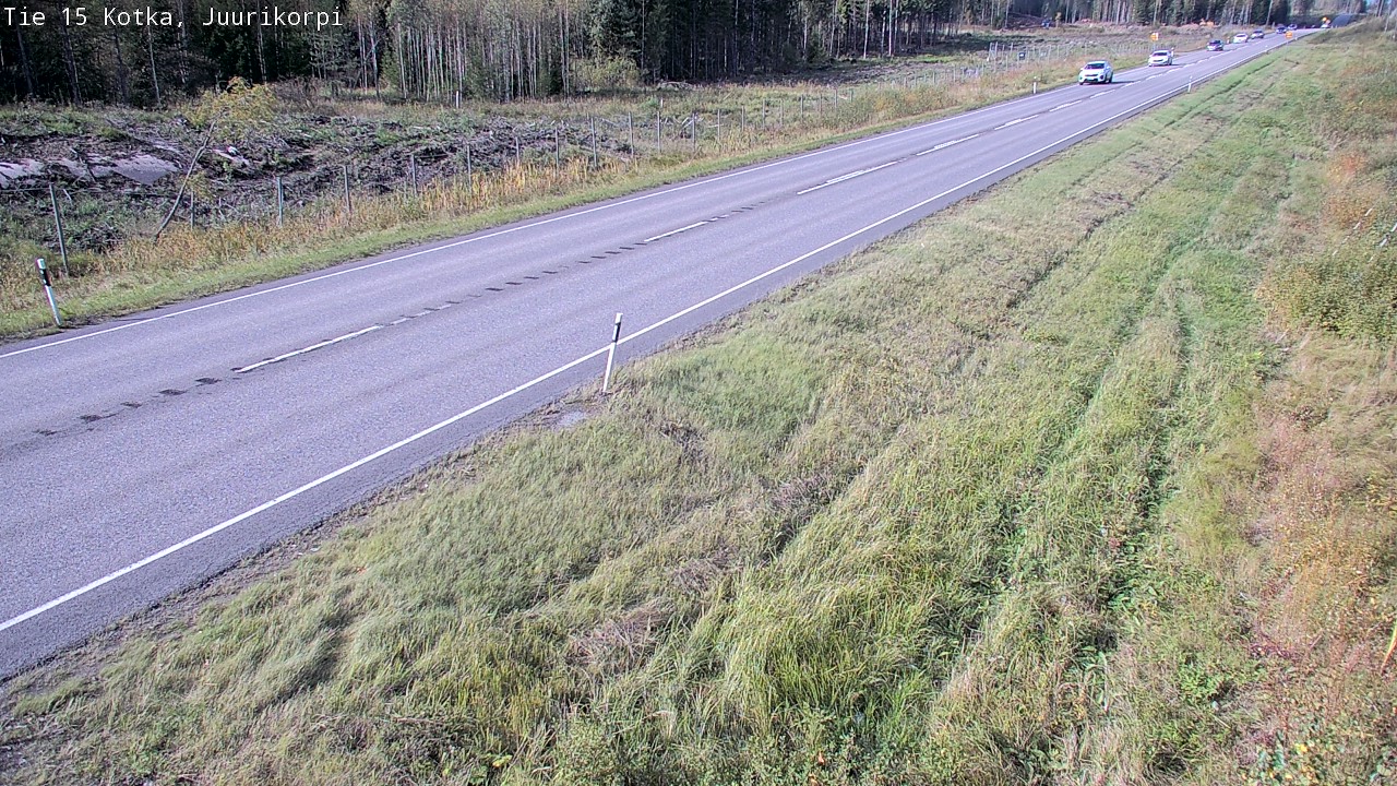 Weather Camera Image Road 15 Kotka, Juurikorpi, Kotka, Kymenlaakso